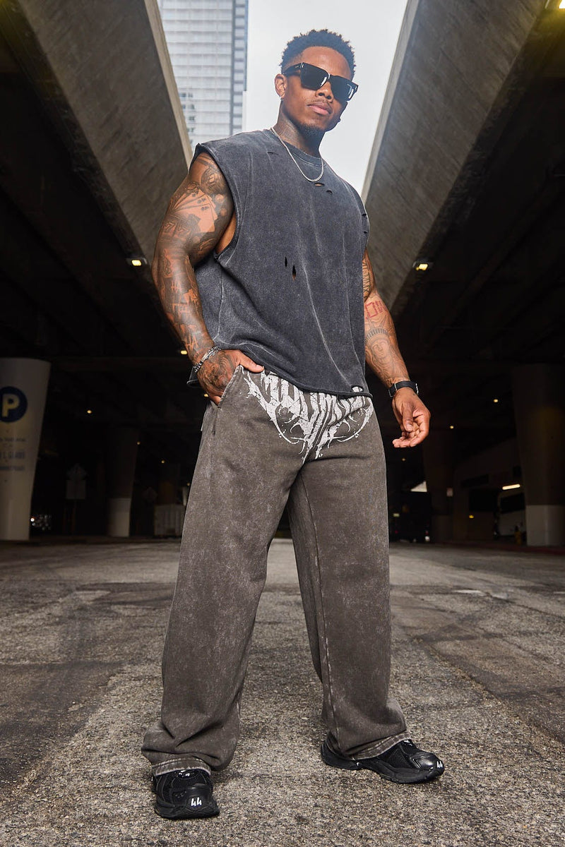 Dark Wave Joggers - Hunter Green Wash